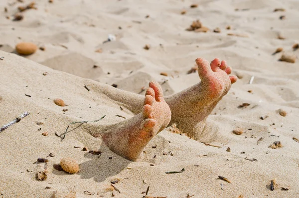 Lijkstijfheid op het strand — Stockfoto