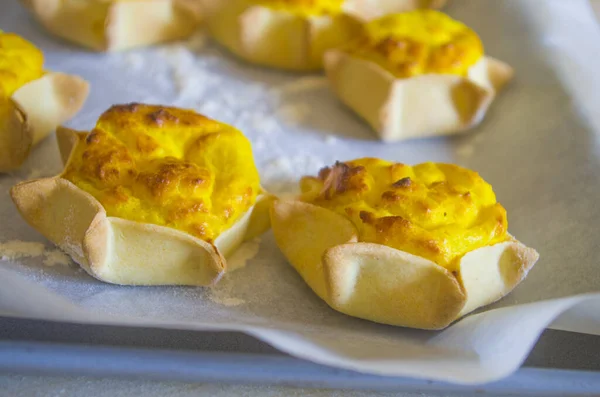 Bonbons Forme Étoile Avec Une Excellente Crème Préparée Avec Des — Photo