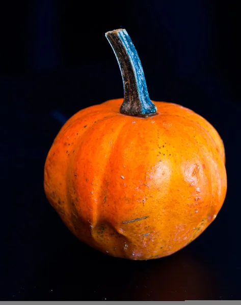 Abóboras para Halloween com amigos engraçados que brincam com fantasmas  - — Fotografia de Stock