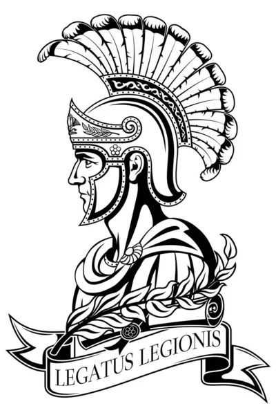 Antiguo Guerrero Romano Legatus Legionis Legion Legate — Vector de stock