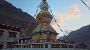 Hindistan 'ın Himachal Pradesh Dağlık Bölgesindeki Antik Tabo Manastırı