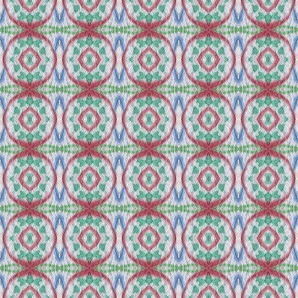 Watercolor Tile Seamless Pattern Mosaic Background Geometric Print Ethnic Design — Stock Photo, Image