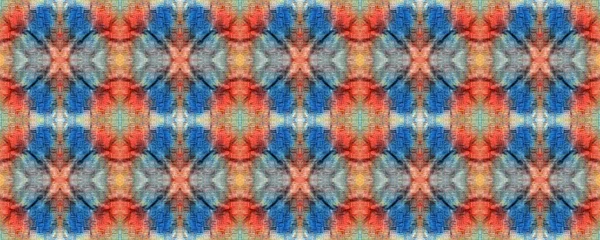 Aquarellfliese Nahtloses Muster Mosaischer Hintergrund Geometrischer Druck Shibori Hintergrund Krawattenfärben — Stockfoto