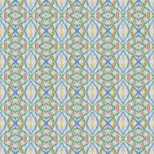 Ethnic Seamless Pattern Modern Print Fabric Green Color — Stock Photo, Image