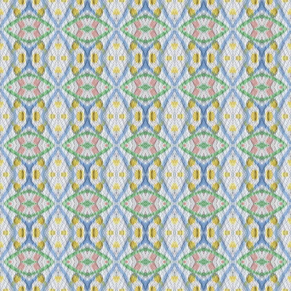 Etnik, pürüzsüz bir model. Yeşil renkli kumaş için modern baskı.