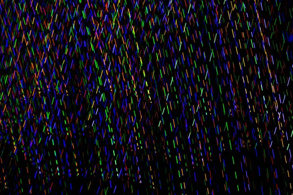 Zoom Efeito Explosão Luzes Natal Coloridas Abstratas Com Fundo Preto — Fotografia de Stock