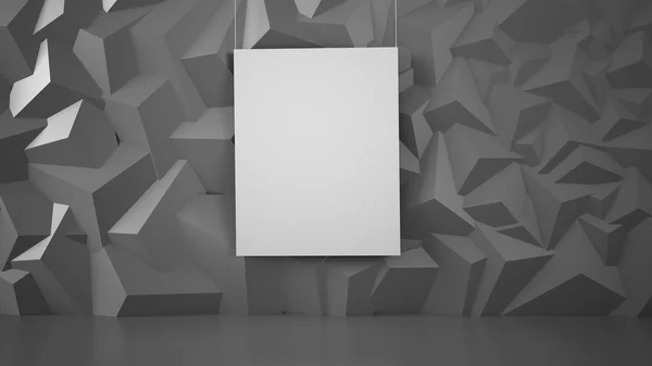 Макет плаката, дизайн интерьера с пустым — стоковое фото