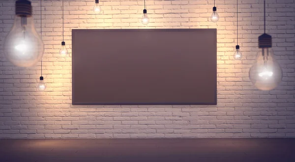 Düzen poster tavan ışıkları duvar tuğla