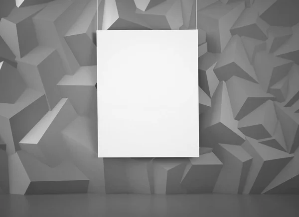 Poster düzeni, bir boşluk ile geometrik iç tasarım