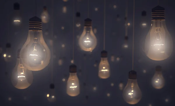 Enerji tavan ampulleri, 3d çizim ışık