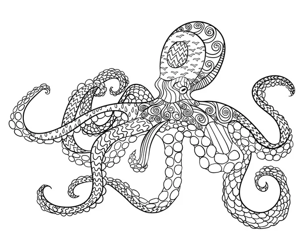 Ahtapot yüksek detayları ile.