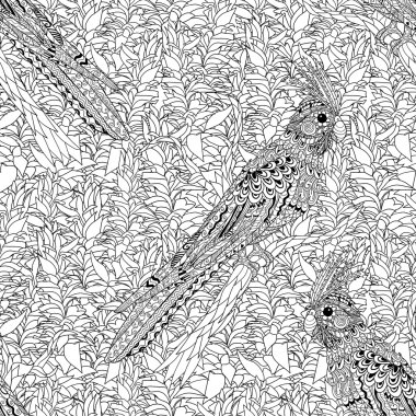 Corella papağan ile yüksek Detaylı seamless modeli