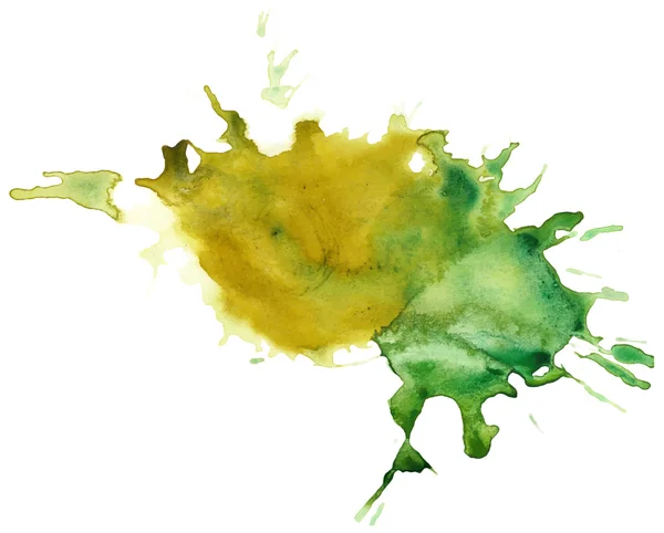 Beautiful traced vector watercolor splatter. — Stock Vector