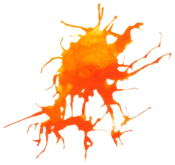 Mooie getraceerde vector aquarel splatter. — Stockvector