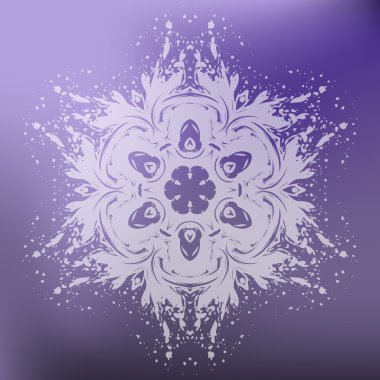 Güzel Noel kartı ile vektör kar tanesi