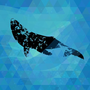 Renkli mozaik desen. Lekesi siluet.