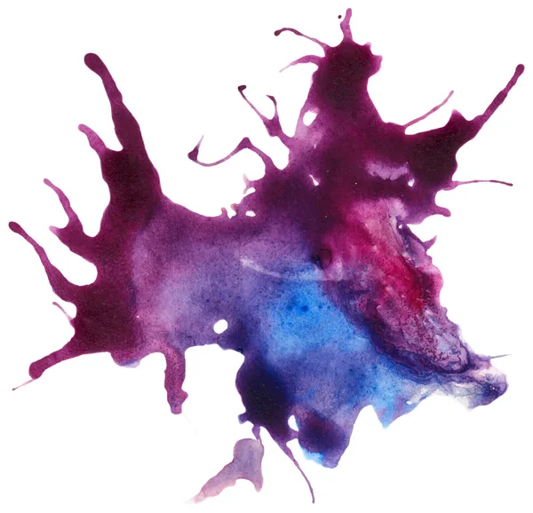 Mooie getraceerde vector aquarel splatter. — Stockvector