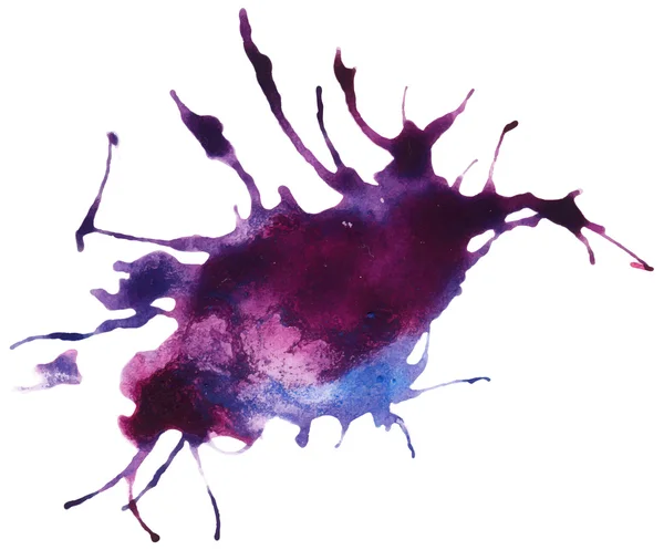 Mooie getraceerde vector aquarel splatter. — Stockvector