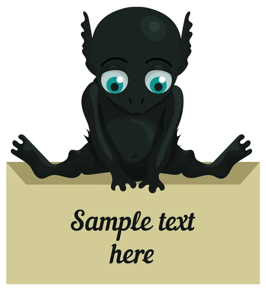 Cute cartoon monster — Stock Vector