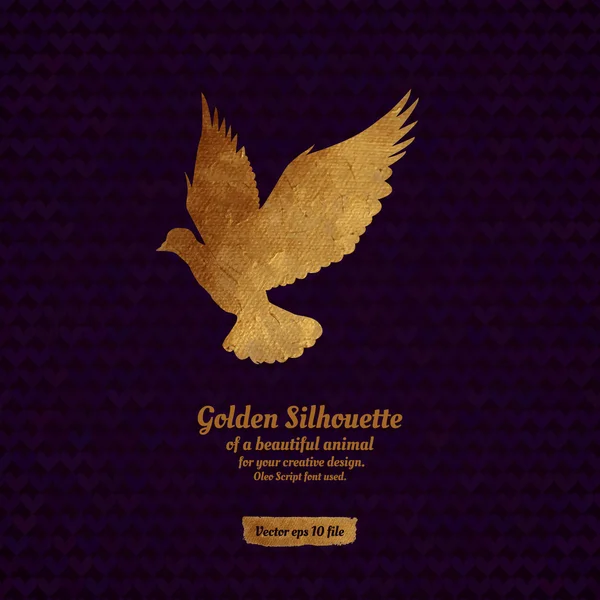 Altın silhouete ile yaratıcı tasarım.