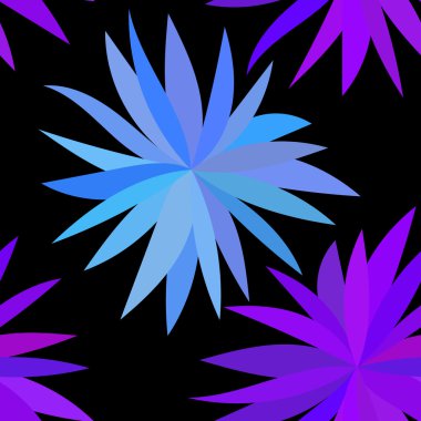 Güzel suluboya çiçekli seamless modeli.