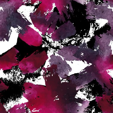 Güzel suluboya çiçekli seamless modeli.