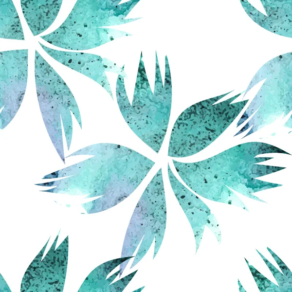 美しい水彩花のシームレス パターン. — ストックベクタ