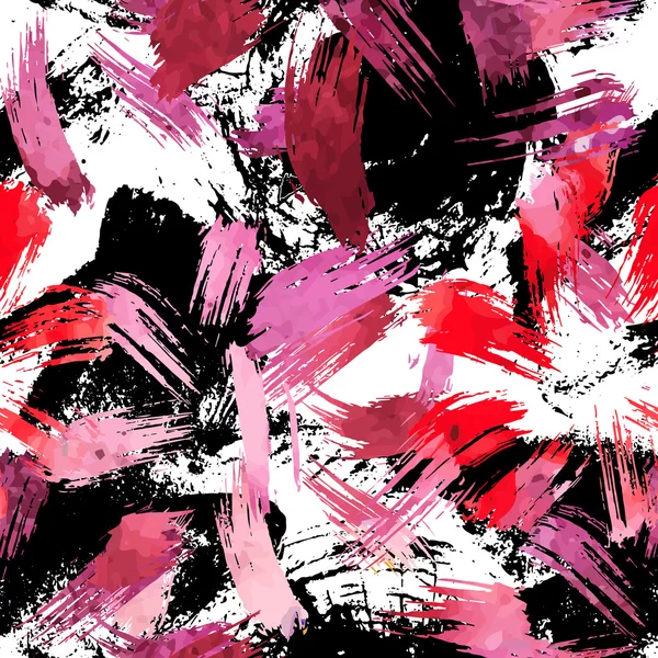 Güzel suluboya çiçekli seamless modeli.