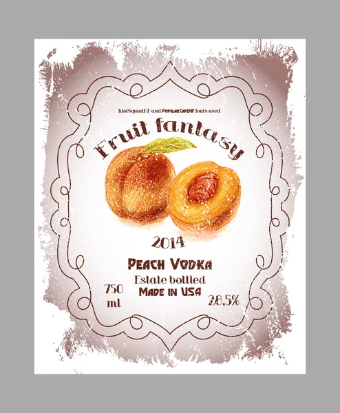 Vintage alkol etiketleri. 