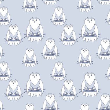 şirin baykuş seamless modeli.