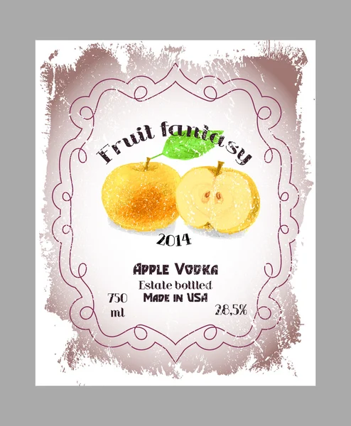 Vintage meyve alkol etiketleri. 