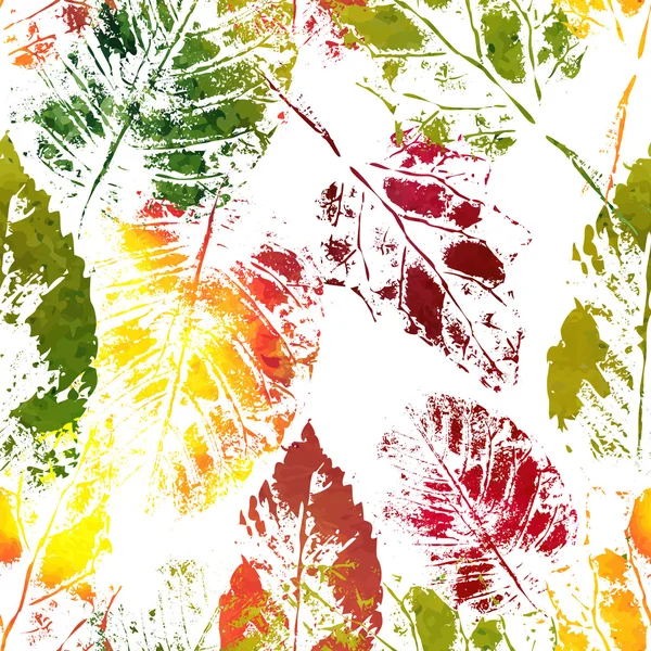 Herfstbladeren kleurrijke opdrukken — Stockvector