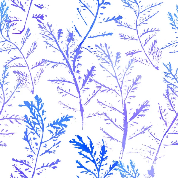 Floral patroon van kruiden takken — Stockvector