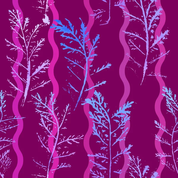 Floral patroon van kruiden takken — Stockvector