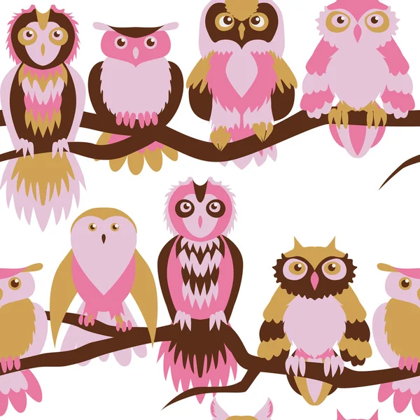 şirin baykuş seamless modeli.