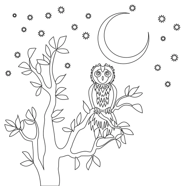 tatlı vektör baykuş. 