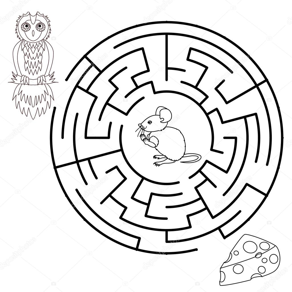 Labyrinth education Game for Children.