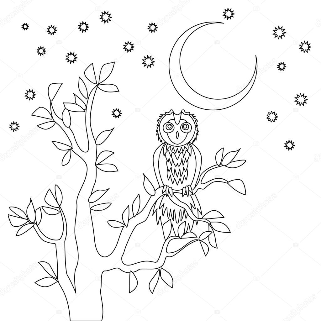 77개 Adorable owl coloring page 스톡 일러스트레이션 | DepositPhotos, image size:1024x1024