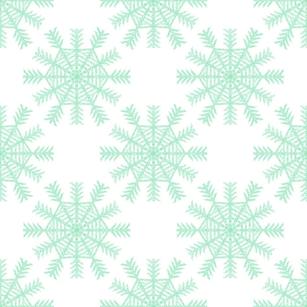 Seamless pattern with snowflakes — Stock Vector