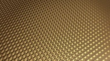 Gelecekçi altın soyut yüzey yavaş çekim arkaplan, kusursuz döngü.