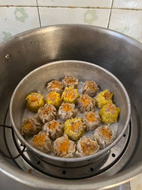 Dim sum, lezzetli Asya yemekleri.