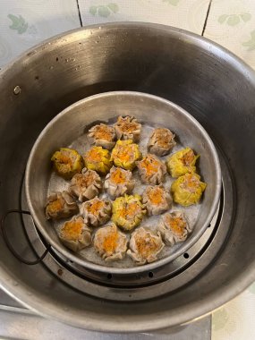 Dim sum, lezzetli Asya yemekleri.