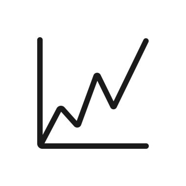 Büyüme çizgisi grafik simgesi tasarımı