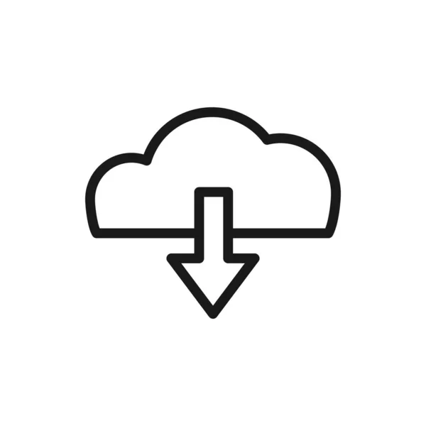 bulut indirme ok simgesi tasarımı