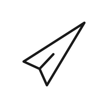 Kağıt düzlem simgesi tasarımı