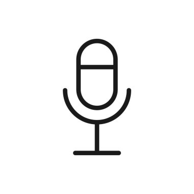 Mikrofon simgesi vektör tasarımı
