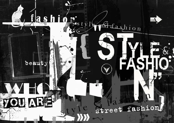 STYLE and FASHION word cloud concept. — Stock Photo, Image