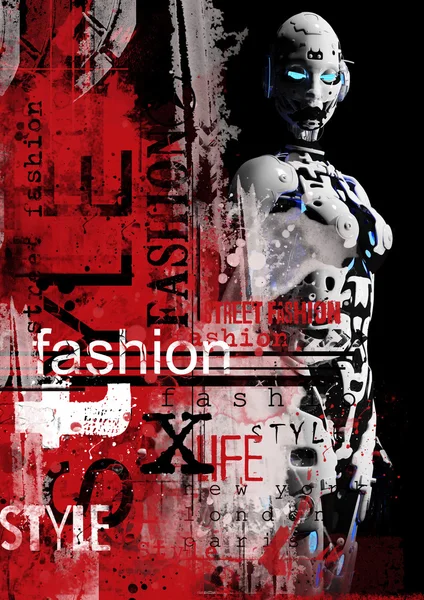 Fütüristik moda android — Stok fotoğraf