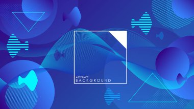 Soyut arka plan koyu mavi ve modern kurumsal konsept. Vektör illüstrasyonu