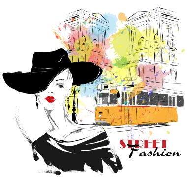 Kroki tarzı kız moda